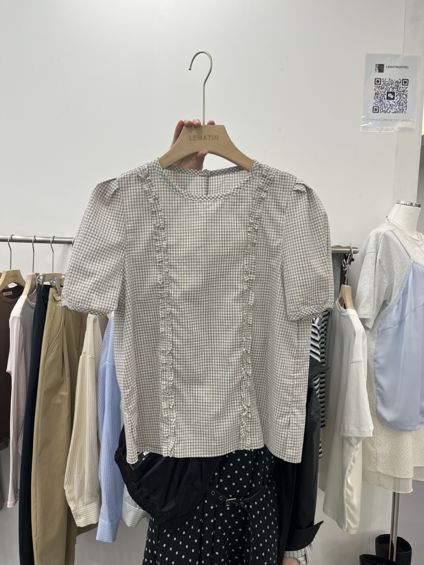 LEMATIN東大門直郵女士新款人氣職業熱賣真品26春夏襯衫蕾絲衫LEMATIN襯衫/蕾絲衫圖色2