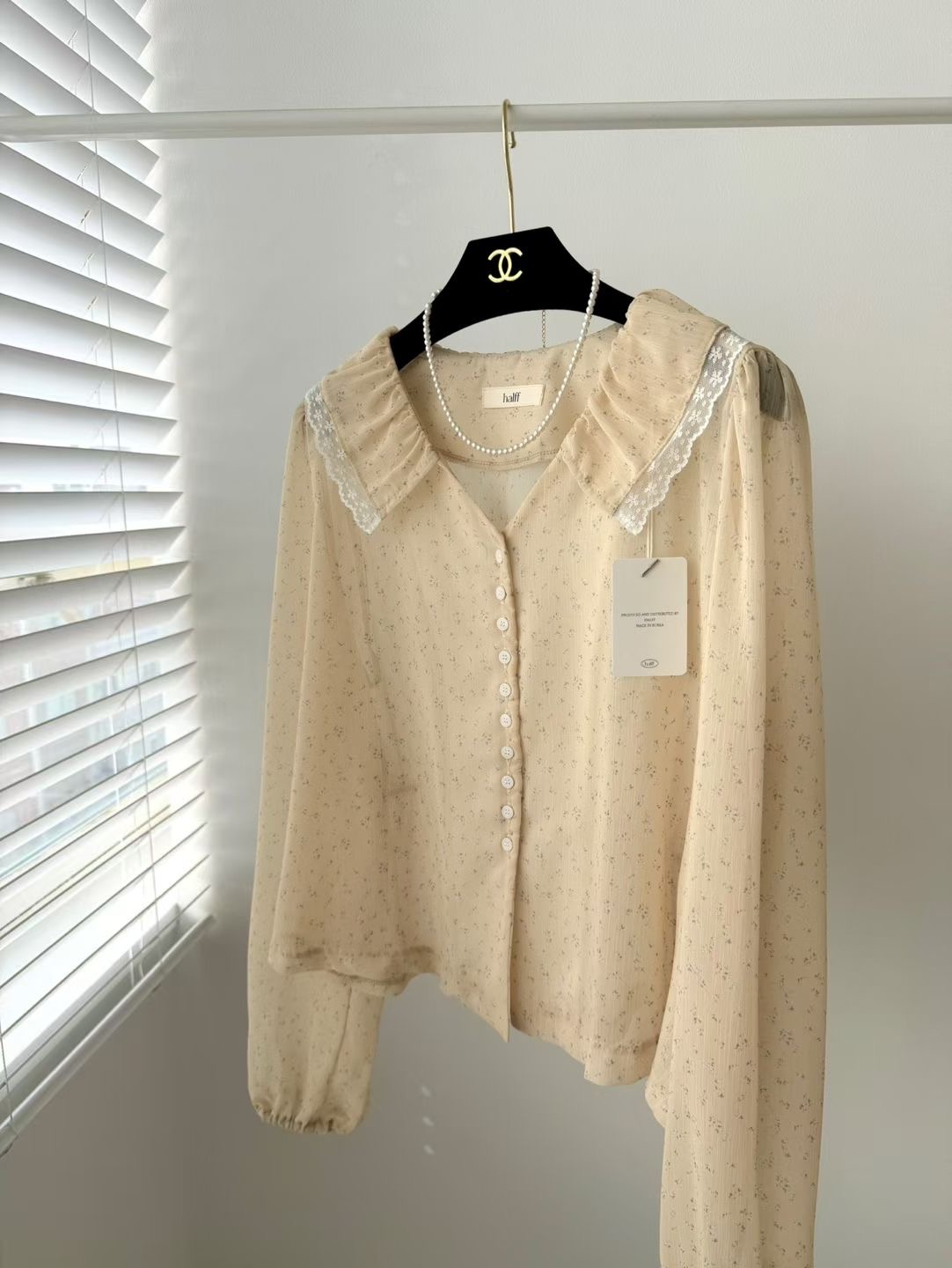 HALFF韓國代購女士新款時尚職業推薦26春夏襯衫蕾絲衫不含配飾HALFF-2件起襯衫/蕾絲衫圖色1