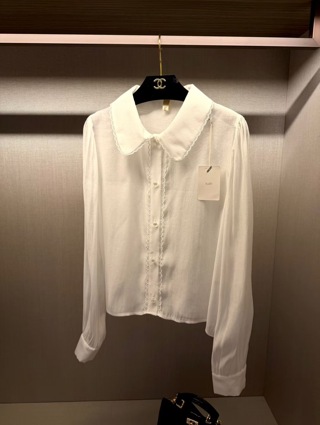 HALFF韓國代購女士新款真品熱賣職業人氣襯衫蕾絲衫不含配飾HALFF-2件起襯衫/蕾絲衫圖色1