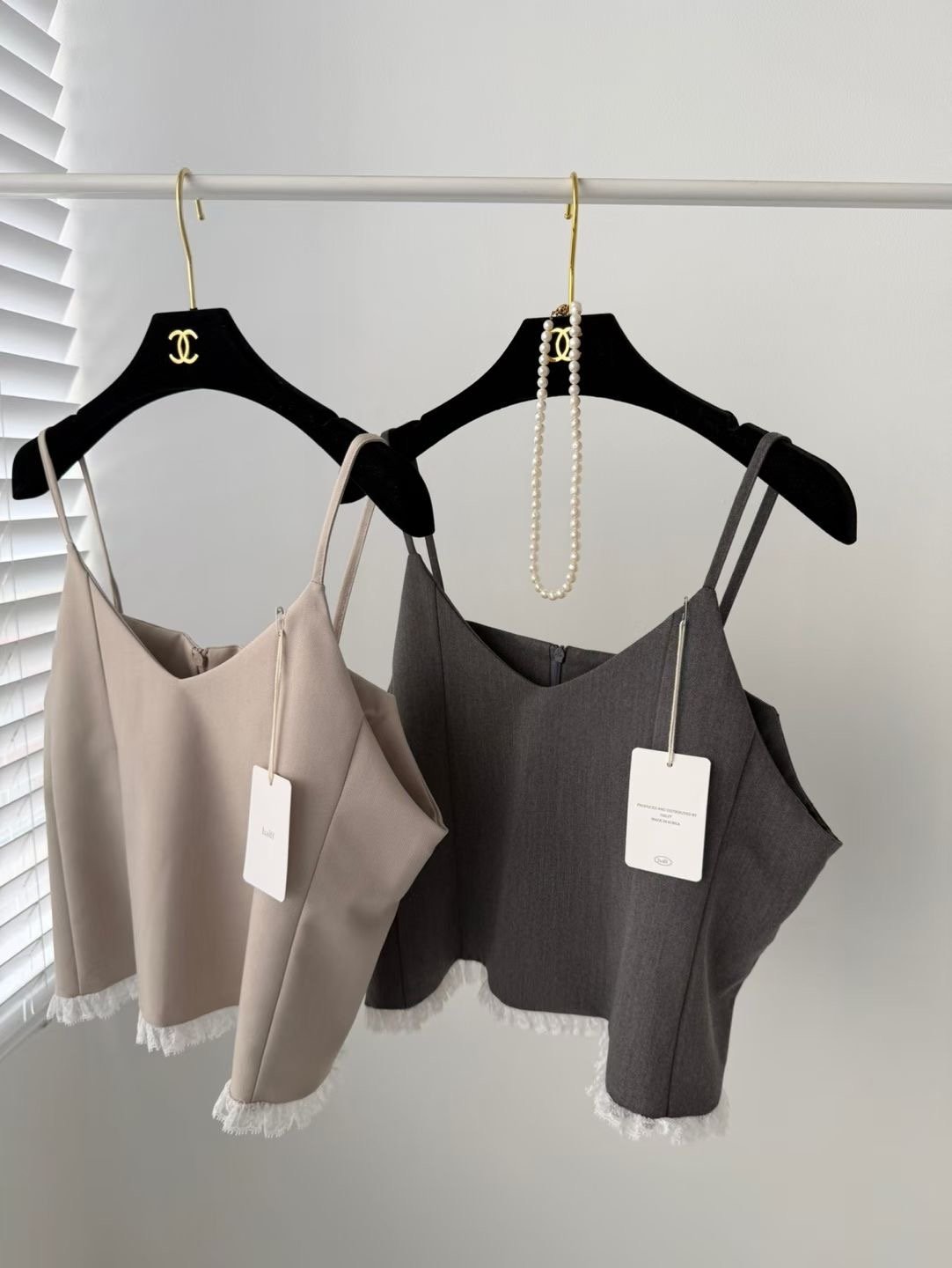 HALFF東大門代購女士新品職業真品26春夏吊帶背心不含配飾HALFF-2件起吊帶/背心圖色2左二色