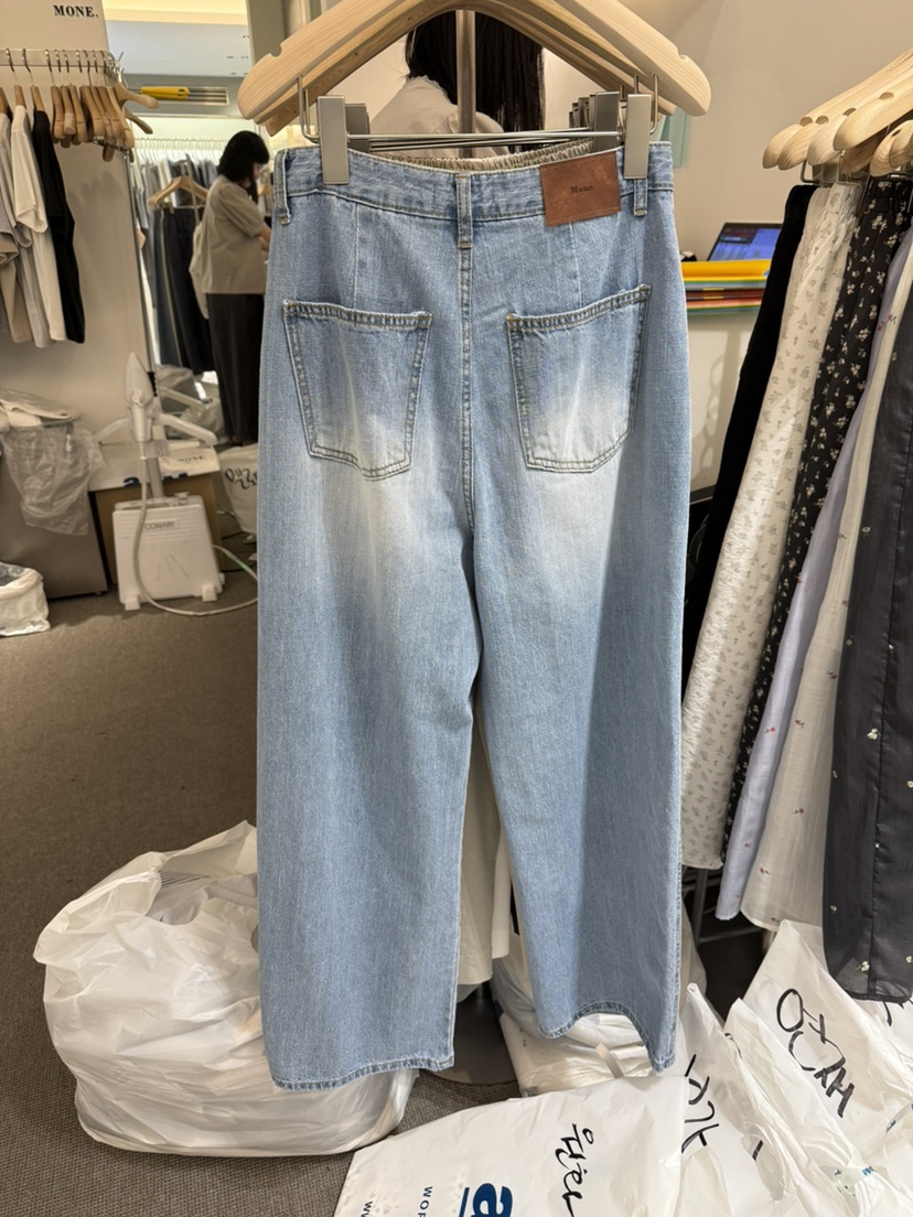 MONE-A韓國代購女士新款休閑職業真品推薦人氣熱賣牛仔褲MONE-A牛仔褲