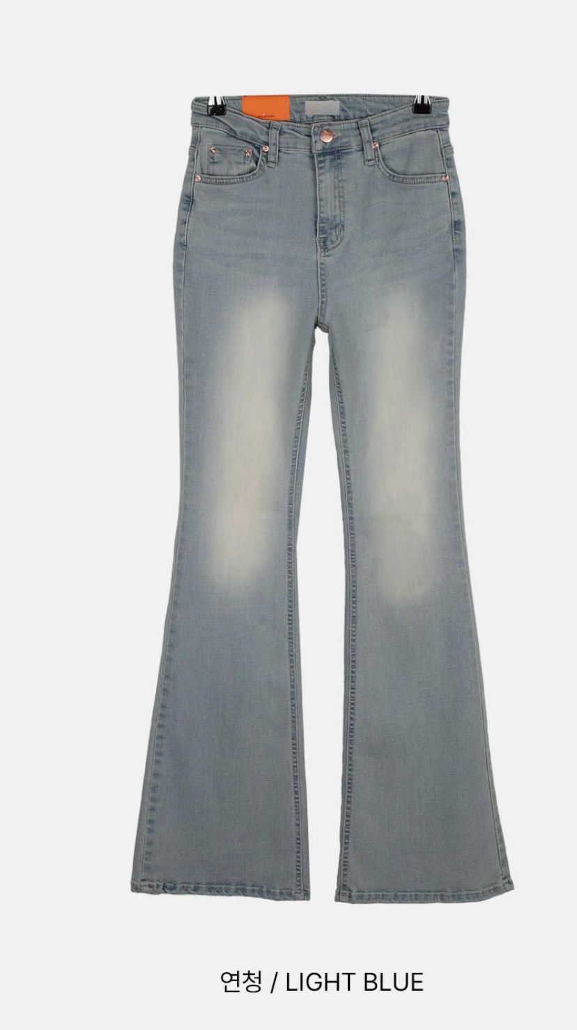 JJIM韓國直郵女裝新款熱賣26春夏人氣職業真品休閑牛仔褲JJIM牛仔褲圖色1