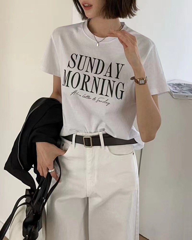 BLACK LINE東大門實拍女士新款休閑時尚職業推薦熱賣T恤BLACK LINET恤圖色1