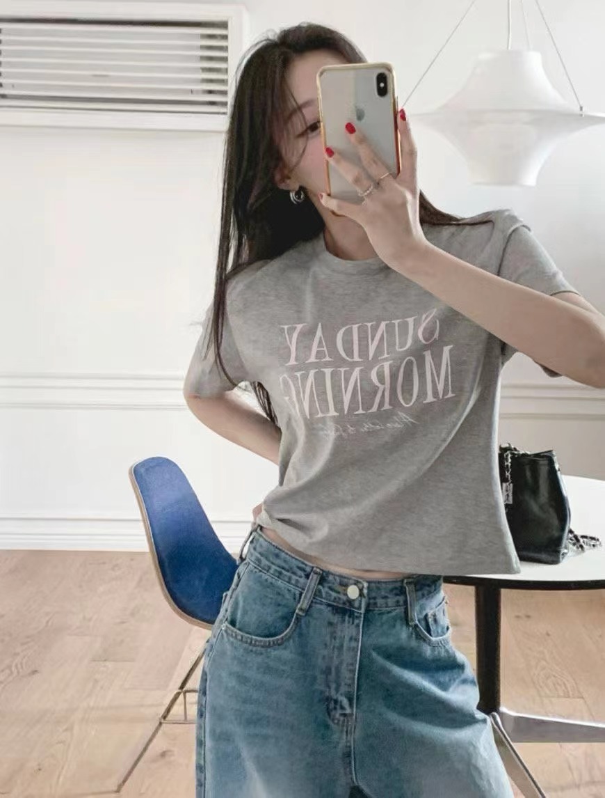 BLACK LINE東大門實拍女士新款休閑時尚職業推薦熱賣T恤BLACK LINET恤圖色2