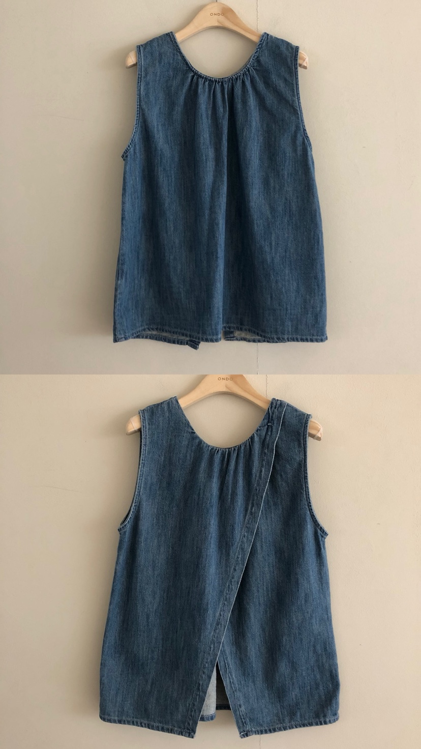 ONDO-P東大門實拍女裝新品26春夏時尚職業吊帶背心褶皺雙面ONDO-P吊帶/背心