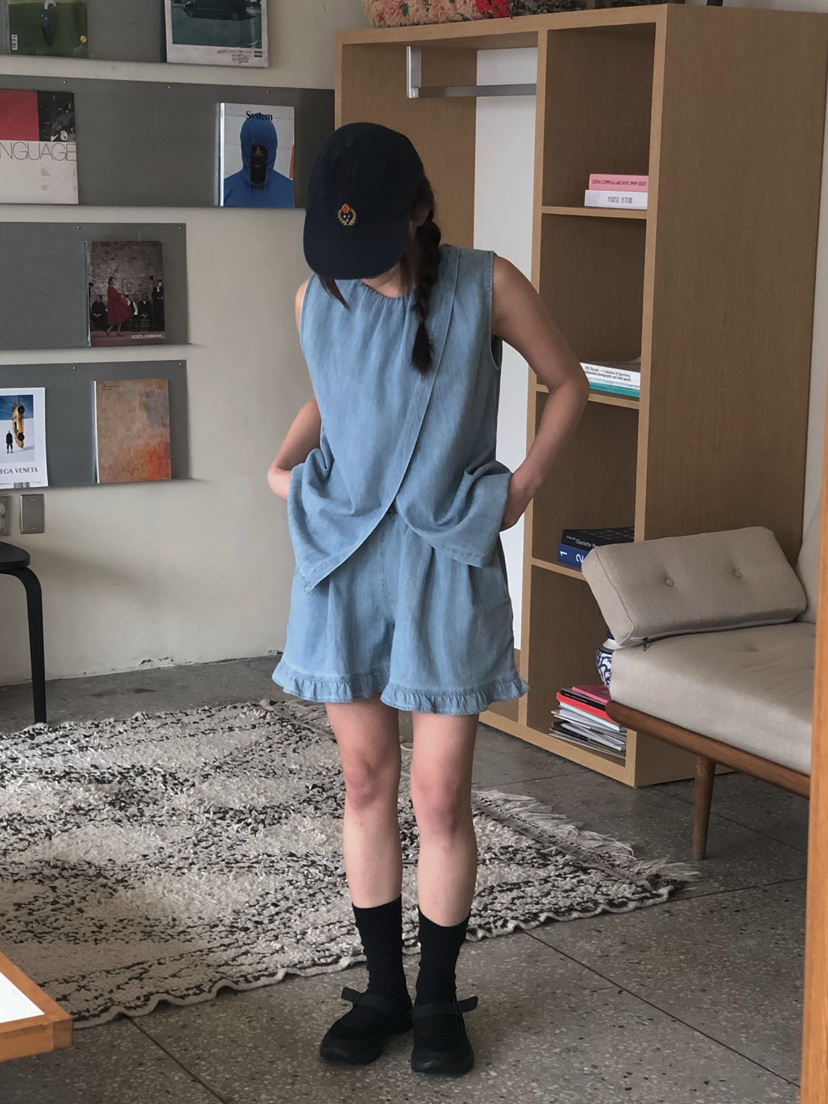 ONDO-P東大門實拍女裝新品26春夏時尚職業吊帶背心褶皺雙面ONDO-P吊帶/背心