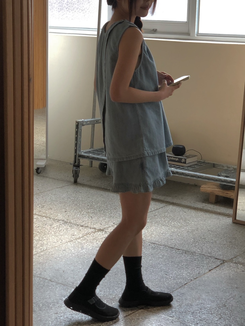 ONDO-P東大門實拍女裝新品26春夏時尚職業吊帶背心褶皺雙面ONDO-P吊帶/背心