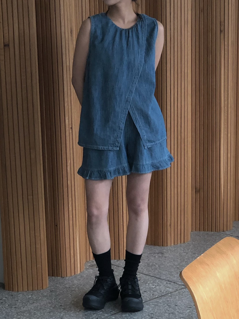 ONDO-P東大門實拍女裝新品26春夏時尚職業吊帶背心褶皺雙面ONDO-P吊帶/背心