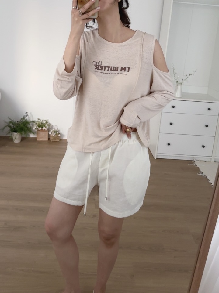 BUTTER-P韓國直郵女裝新品人氣26春夏熱賣真品時尚長袖T恤BUTTER-P長袖T恤