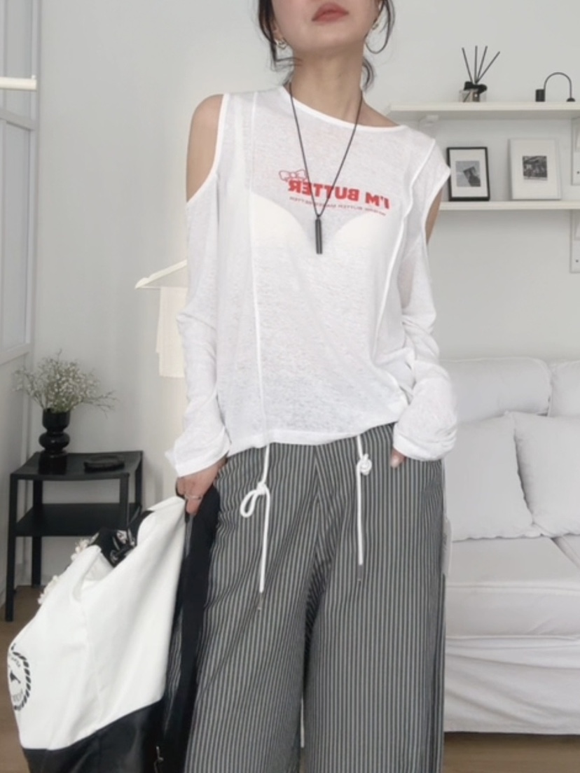 BUTTER-P韓國直郵女裝新品人氣26春夏熱賣真品時尚長袖T恤BUTTER-P長袖T恤