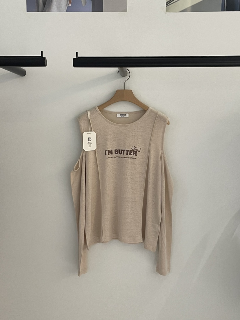 BUTTER-P韓國直郵女裝新品人氣26春夏熱賣真品時尚長袖T恤BUTTER-P長袖T恤圖色2