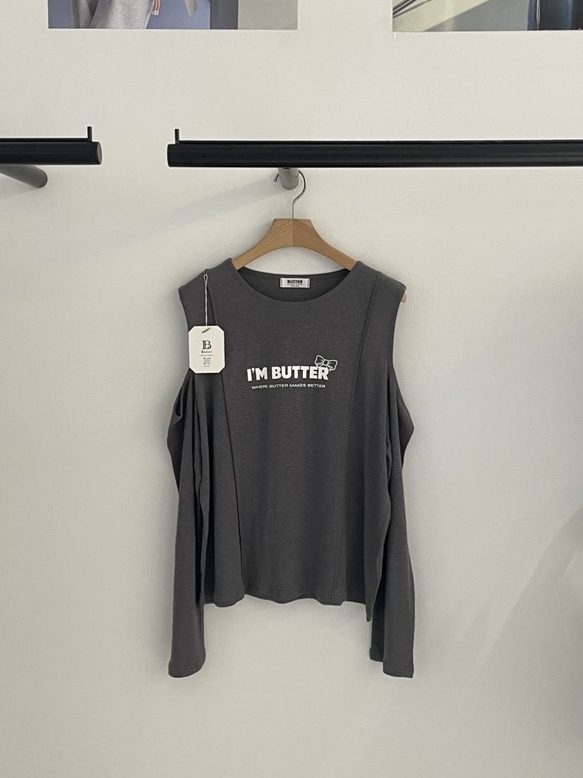 BUTTER-P韓國直郵女裝新品人氣26春夏熱賣真品時尚長袖T恤BUTTER-P長袖T恤圖色3