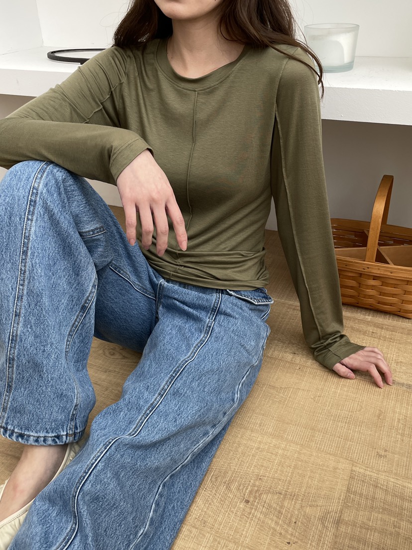 ATHEA韓國直郵女士新品真品時尚人氣熱賣職業休閑長袖T恤ATHEA長袖T恤