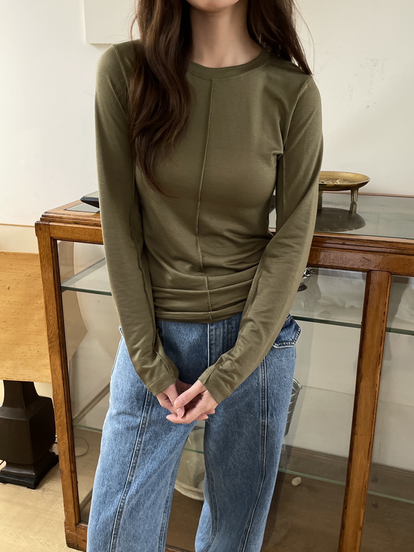 ATHEA韓國直郵女士新品真品時尚人氣熱賣職業休閑長袖T恤ATHEA長袖T恤圖色1