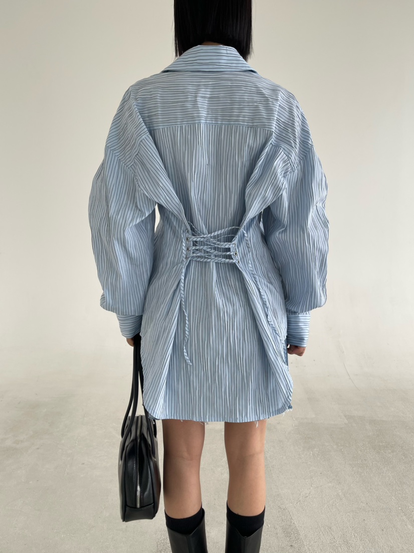 REIZ東大門直郵女裝新品真品人氣休閑熱賣襯衫蕾絲衫含腰繩REIZ襯衫/蕾絲衫