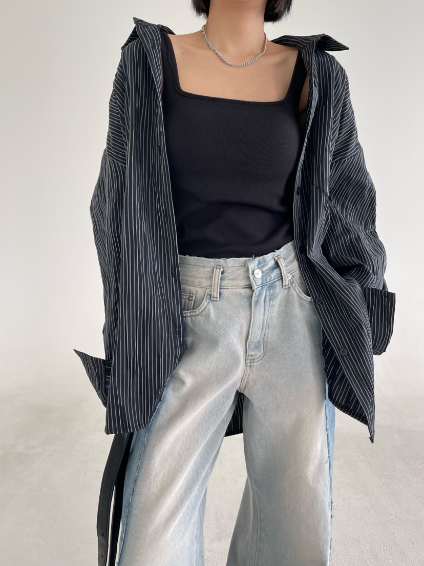 REIZ東大門直郵女裝新品真品人氣休閑熱賣襯衫蕾絲衫含腰繩REIZ襯衫/蕾絲衫