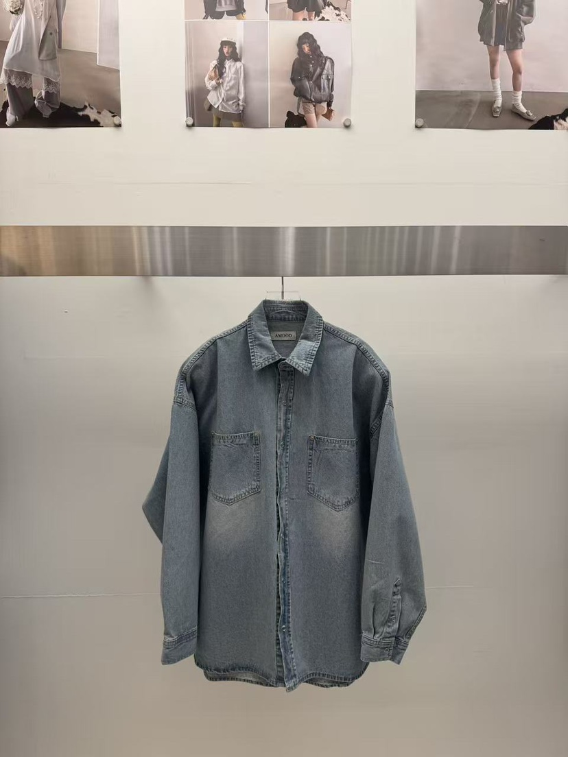 AMOOD東大門實拍女士新款推薦休閑真品職業26春夏襯衫蕾絲衫AMOOD襯衫/蕾絲衫圖色1