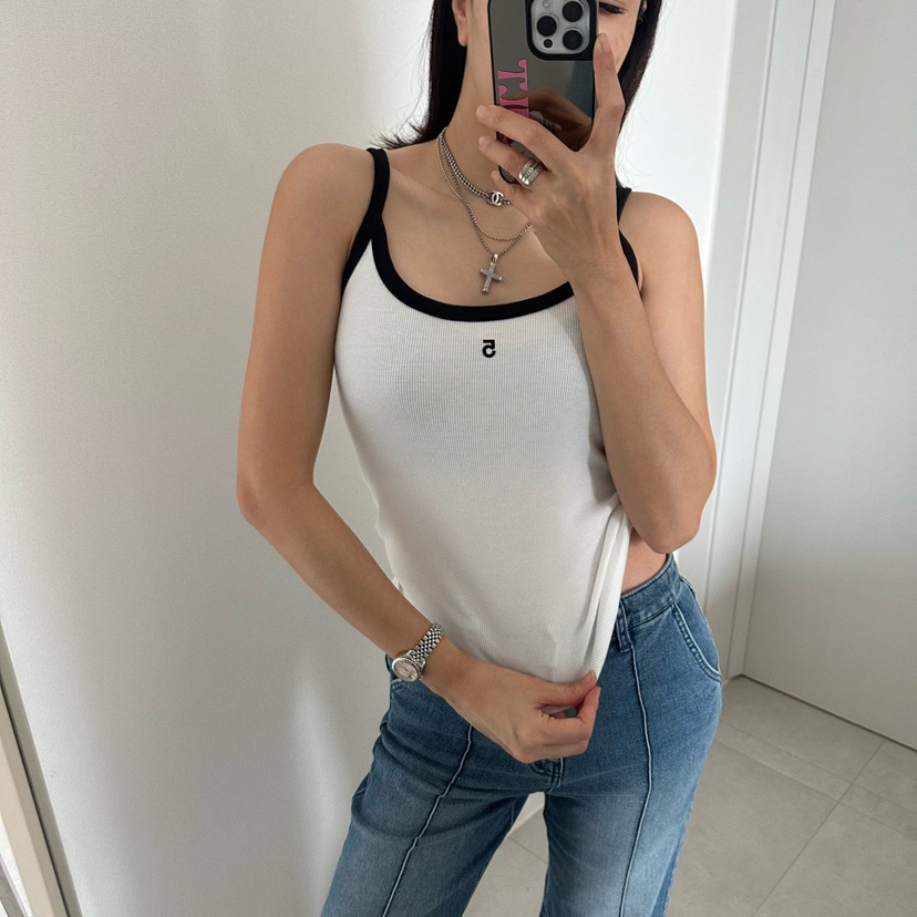 SOUIT東大門實拍女裝新款26春夏推薦休閑時尚職業吊帶背心SOUIT by mabel-L吊帶/背心圖色1