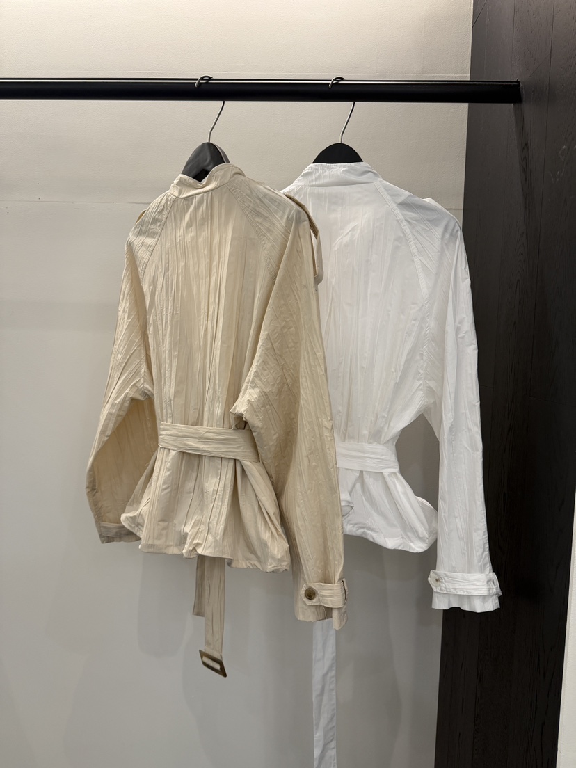 MURMUR韓國代購女士新品熱賣推薦26春夏夾克含腰帶金屬絲MURMUR夾克