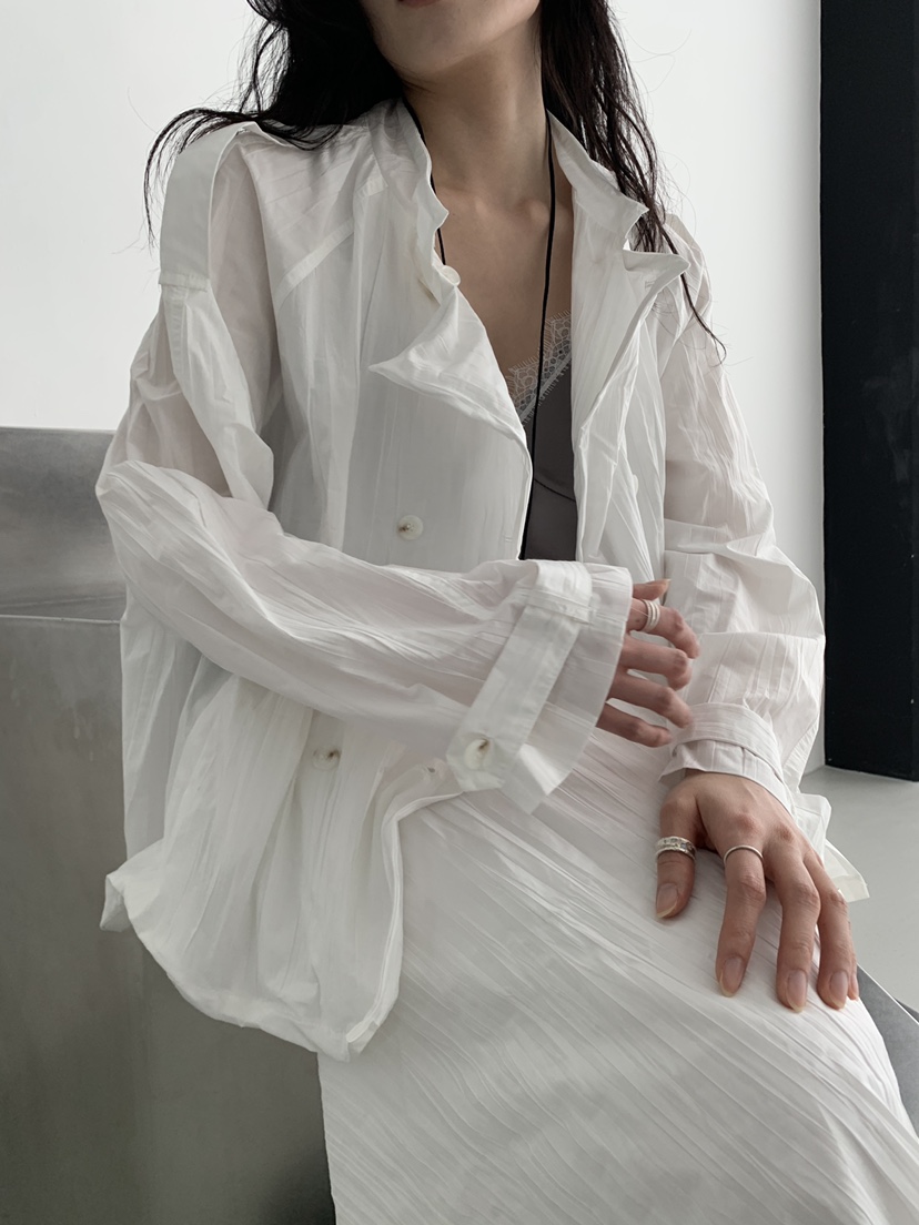 MURMUR韓國代購女士新品熱賣推薦26春夏夾克含腰帶金屬絲MURMUR夾克