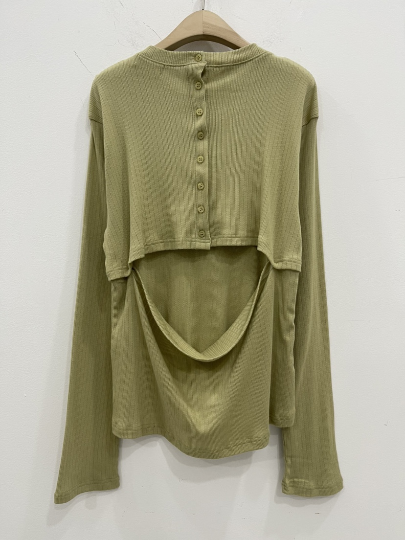 REIZ東大門實拍女裝新品推薦26春夏職業人氣休閑真品長袖T恤REIZ長袖T恤