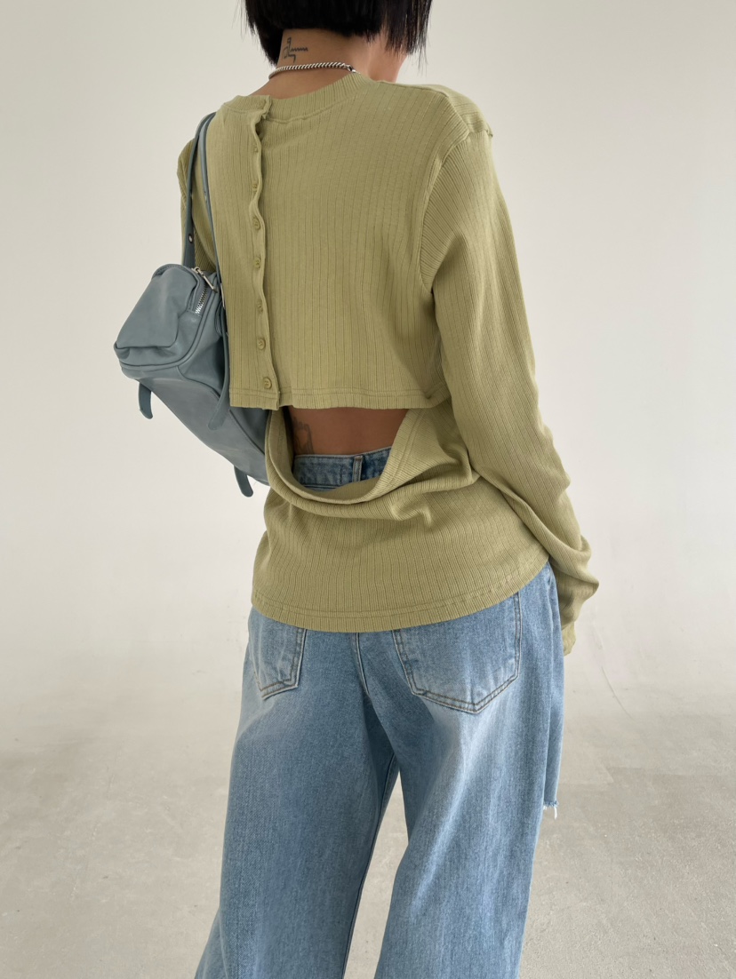 REIZ東大門實拍女裝新品推薦26春夏職業人氣休閑真品長袖T恤REIZ長袖T恤