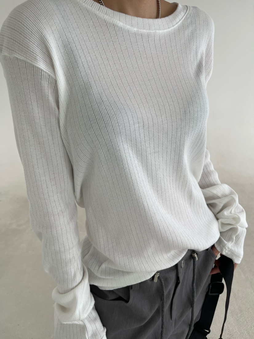 REIZ東大門實拍女裝新品推薦26春夏職業人氣休閑真品長袖T恤REIZ長袖T恤