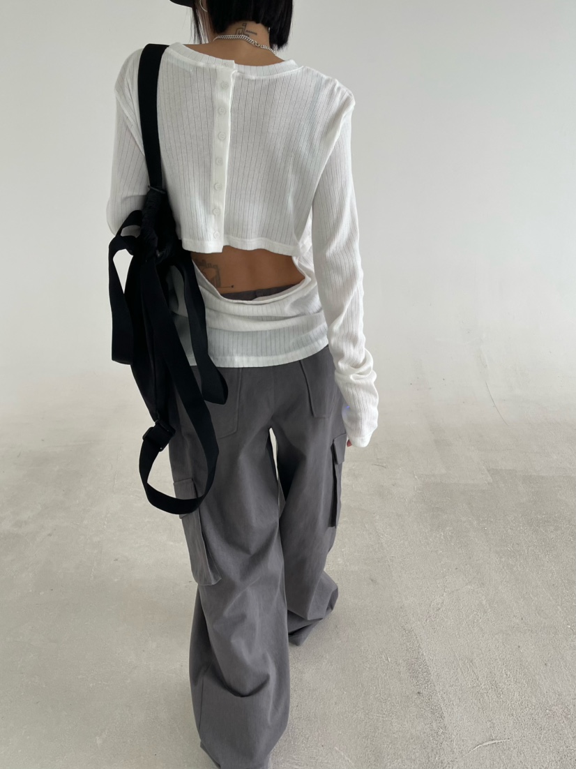 REIZ東大門實拍女裝新品推薦26春夏職業人氣休閑真品長袖T恤REIZ長袖T恤