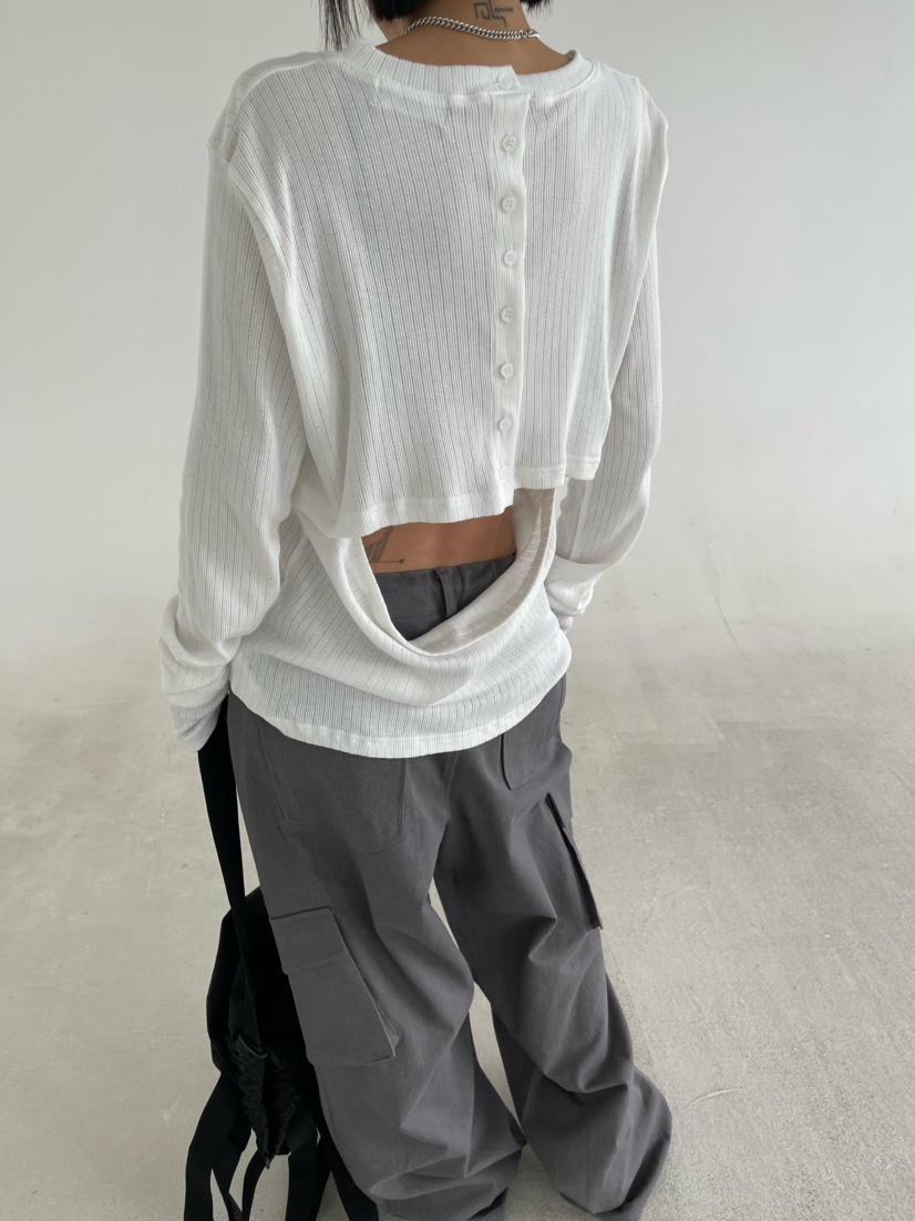 REIZ東大門實拍女裝新品推薦26春夏職業人氣休閑真品長袖T恤REIZ長袖T恤