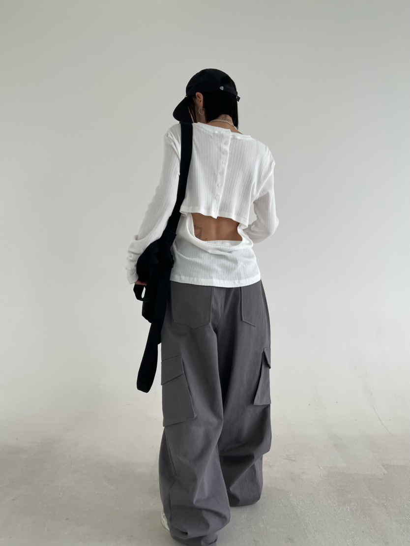 REIZ東大門實拍女裝新品推薦26春夏職業人氣休閑真品長袖T恤REIZ長袖T恤