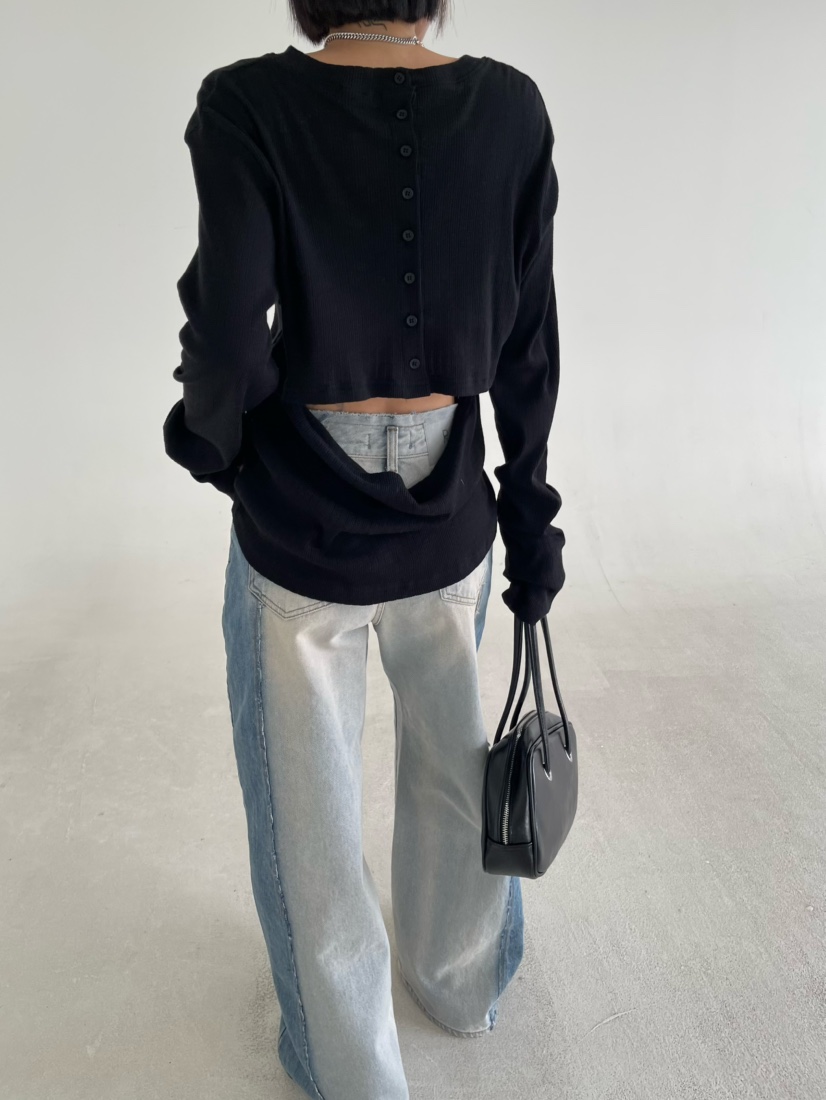 REIZ東大門實拍女裝新品推薦26春夏職業人氣休閑真品長袖T恤REIZ長袖T恤