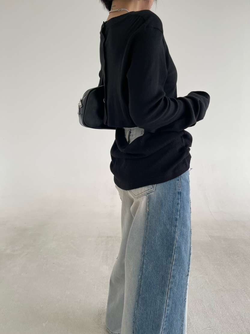 REIZ東大門實拍女裝新品推薦26春夏職業人氣休閑真品長袖T恤REIZ長袖T恤