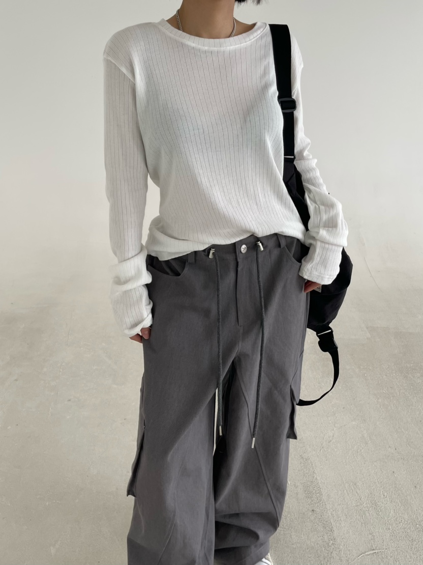 REIZ東大門實拍女裝新品推薦26春夏職業人氣休閑真品長袖T恤REIZ長袖T恤圖色2