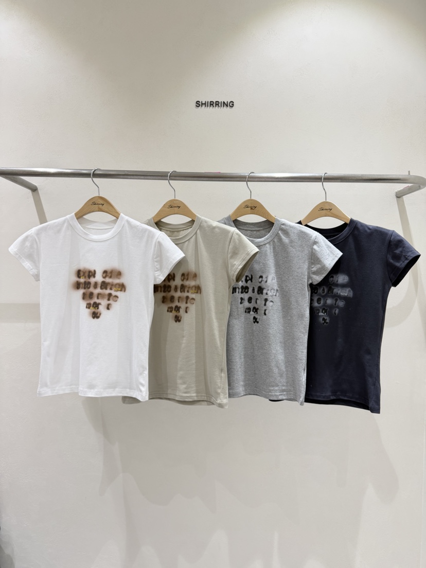 SHIRRING東大門直郵女裝新品推薦時尚休閑人氣26春夏熱賣T恤SHIRRINGT恤