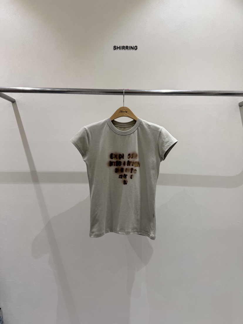 SHIRRING東大門直郵女裝新品推薦時尚休閑人氣26春夏熱賣T恤SHIRRINGT恤圖色4