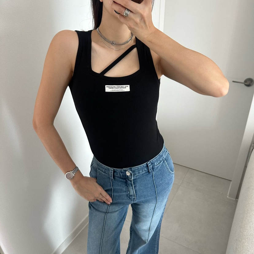 SOUIT東大門實拍女士新品推薦時尚人氣職業休閑熱賣吊帶背心SOUIT by mabel-L吊帶/背心