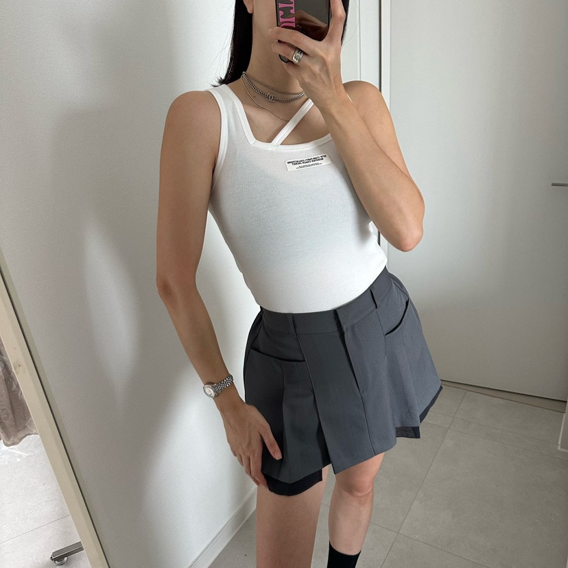 SOUIT東大門實拍女士新品推薦時尚人氣職業休閑熱賣吊帶背心SOUIT by mabel-L吊帶/背心