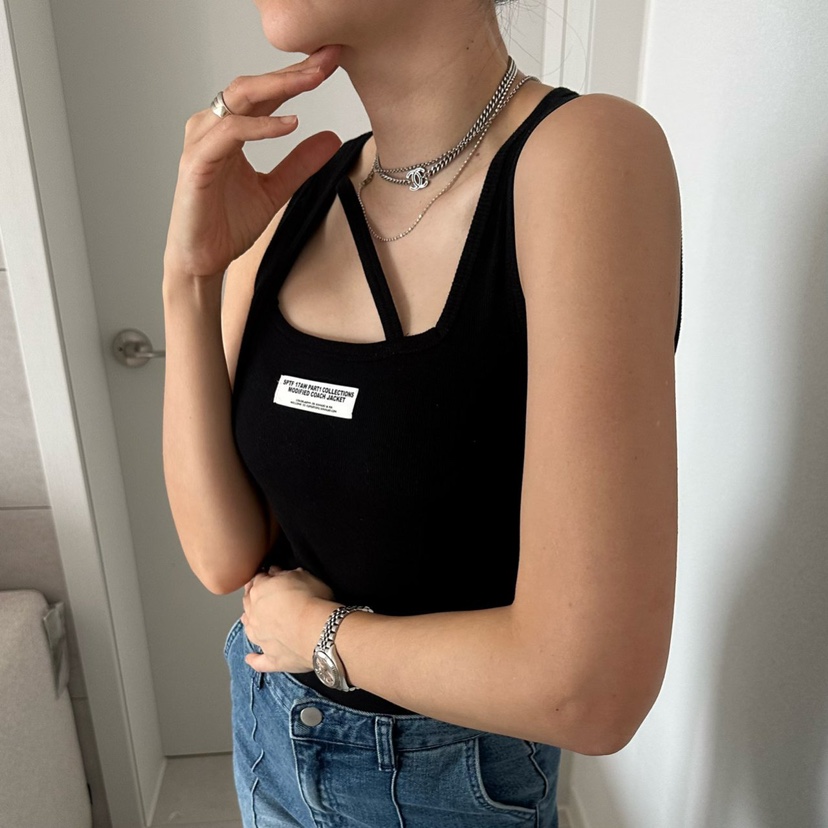 SOUIT東大門實拍女士新品推薦時尚人氣職業休閑熱賣吊帶背心SOUIT by mabel-L吊帶/背心