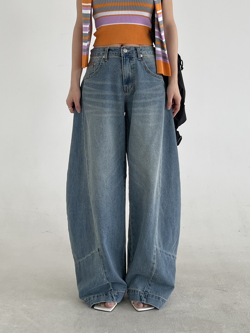 REIZ韓國代購女裝新款26春夏熱賣休閑人氣推薦真品牛仔褲REIZ牛仔褲