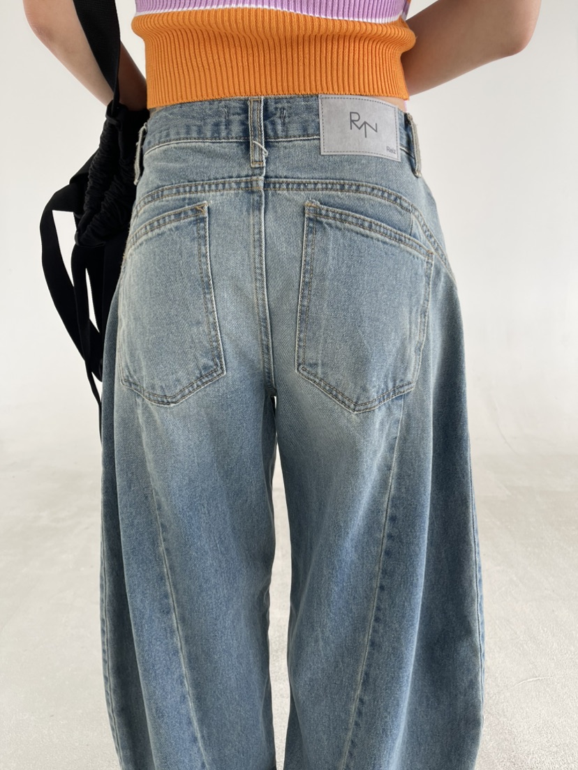 REIZ韓國代購女裝新款26春夏熱賣休閑人氣推薦真品牛仔褲REIZ牛仔褲