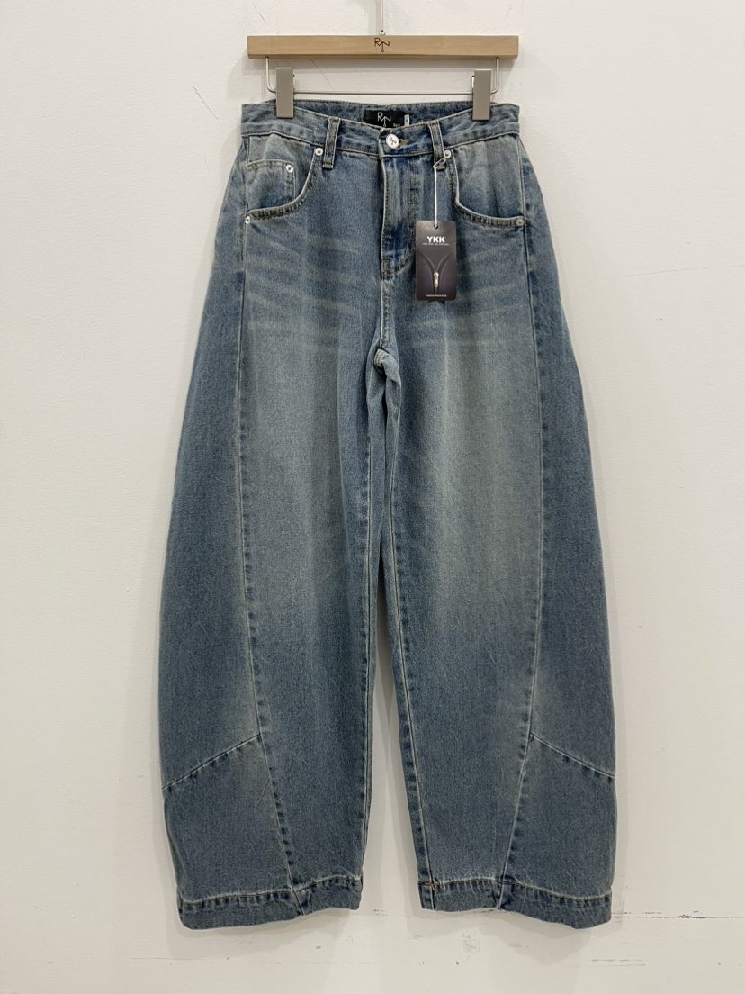 REIZ韓國代購女裝新款26春夏熱賣休閑人氣推薦真品牛仔褲REIZ牛仔褲圖色1