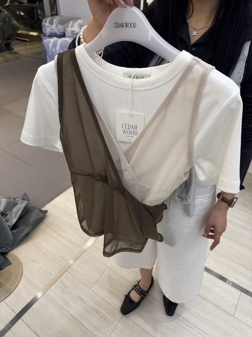 CEDARWOOD東大門實拍女士新品26春夏真品吊帶背心不含內搭CEDAR WOOD吊帶/背心
