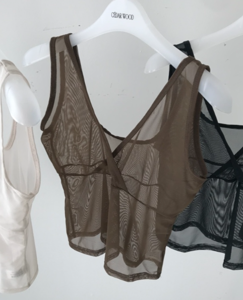 CEDARWOOD東大門實拍女士新品26春夏真品吊帶背心不含內搭CEDAR WOOD吊帶/背心圖色3