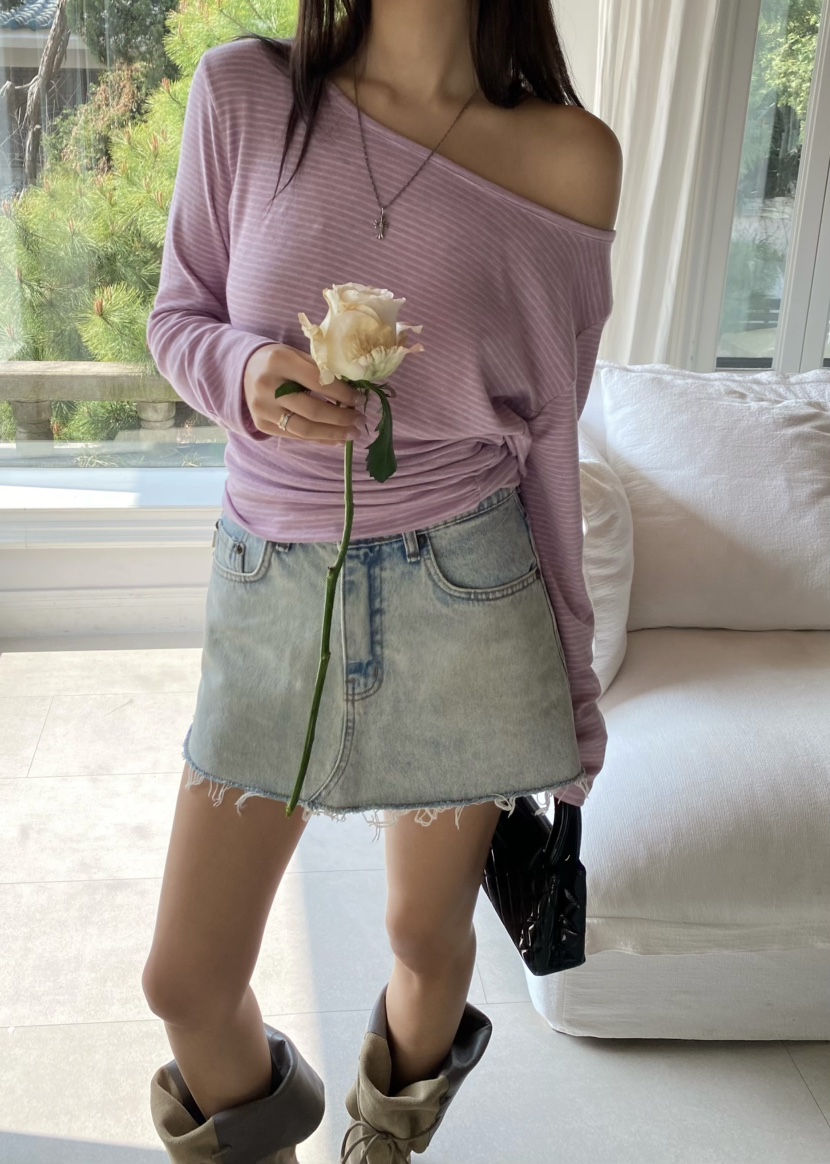 OUPPT韓國代購女士新款休閑人氣熱賣真品26春夏職業長袖T恤OUPPT長袖T恤