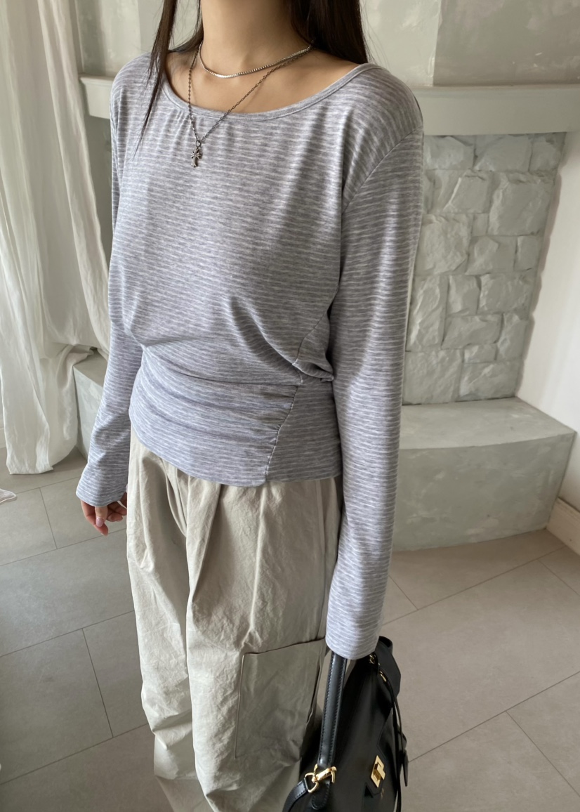 OUPPT韓國代購女士新款休閑人氣熱賣真品26春夏職業長袖T恤OUPPT長袖T恤