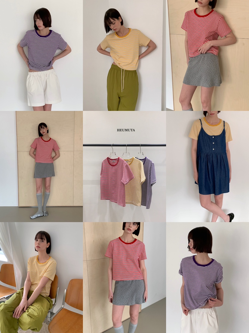HEUMUTA東大門直郵女士新款推薦熱賣休閑人氣真品時尚T恤HEUMUTAT恤