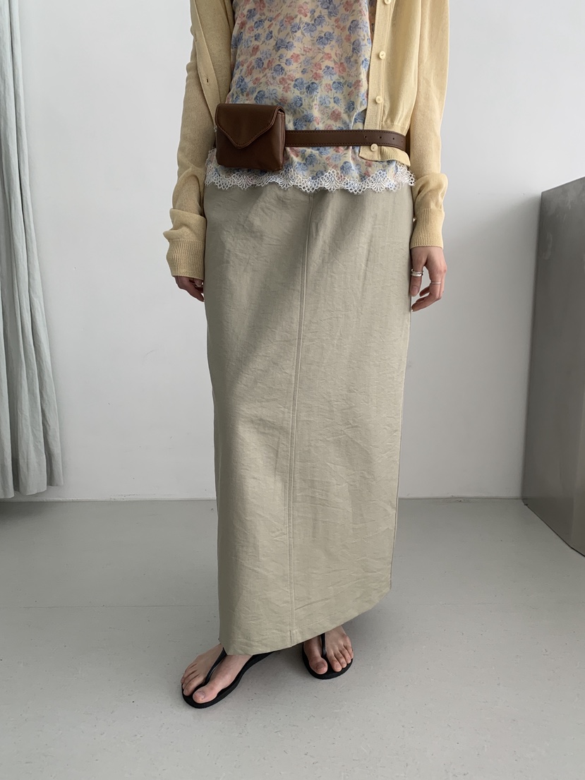 MURMUR東大門實拍女士新品真品休閑26春夏人氣長裙亞麻布MURMUR長裙