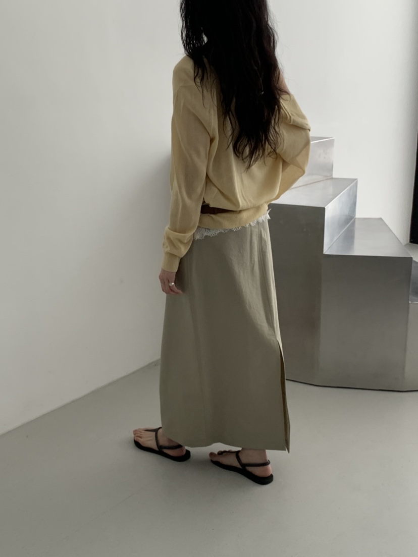 MURMUR東大門實拍女士新品真品休閑26春夏人氣長裙亞麻布MURMUR長裙