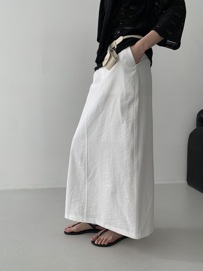 MURMUR東大門實拍女士新品真品休閑26春夏人氣長裙亞麻布MURMUR長裙