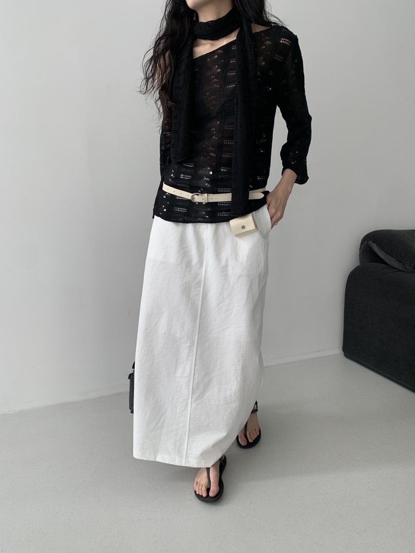 MURMUR東大門實拍女士新品真品休閑26春夏人氣長裙亞麻布MURMUR長裙